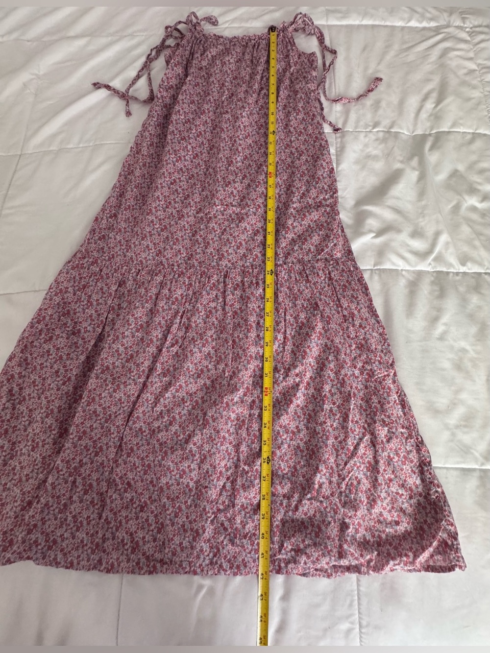 Nation LTD sequoia Pink Floral Tiered Midi Dress - Picture 7 of 10